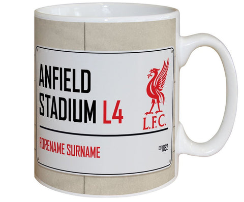 Personalised Liverpool Mug - Street Sign - Official Merchandise Gifts