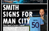 Personalised Man City News Page Print