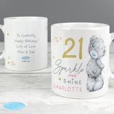 Personalised Me To You Mug. Customised with name and age