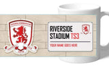 Personalised Middlesbrough Mug - Street Sign - Official Merchandise Gifts