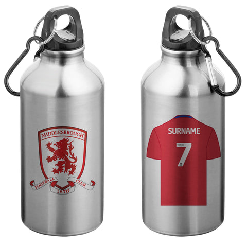 Personalised Middlesbrough Water Bottle