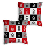 Personalised Nottingham Forest Cushion - Chequered (18")