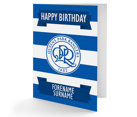 Personalised QPR Birthday Card  - Official Merchandise Gifts