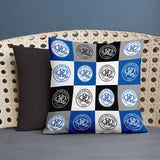 Personalised Queens Park Rangers Cushion - Chequered (18")