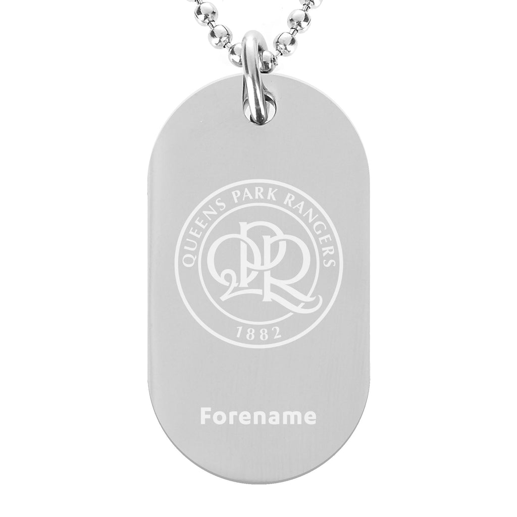 Personalised Queens Park Rangers FC Crest Dog Tag Pendant
