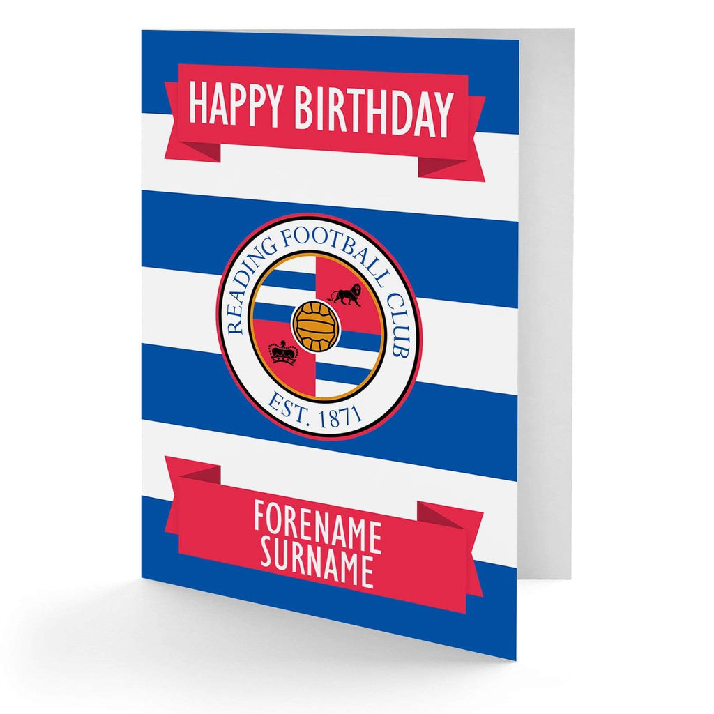 Personalised Reading Birthday Card - Official Merchandise Gifts