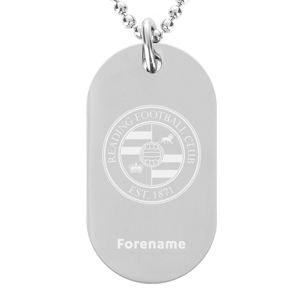 Personalised Reading FC Crest Dog Tag Pendant