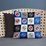 Personalised Reading FC Cushion - Chequered (18")