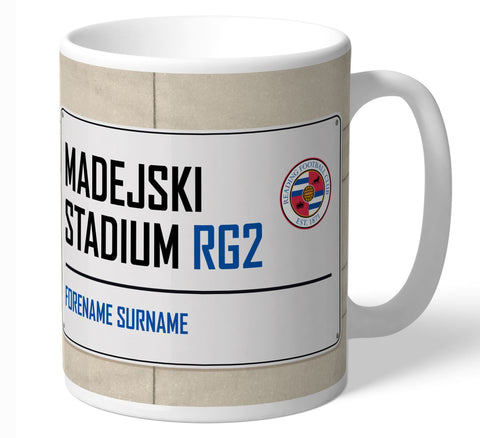 Personalised Reading Mug - Street Sign - Official Merchandise Gifts