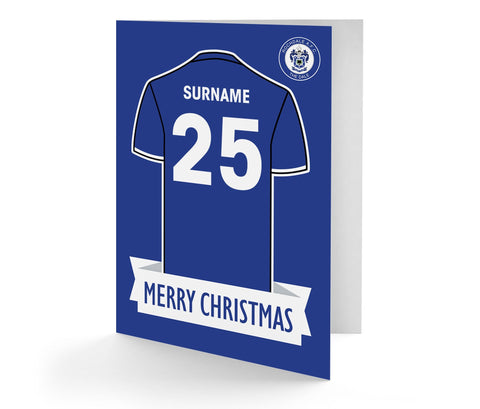 Personalised Rochdale Christmas Card - Official Merchandise Gifts