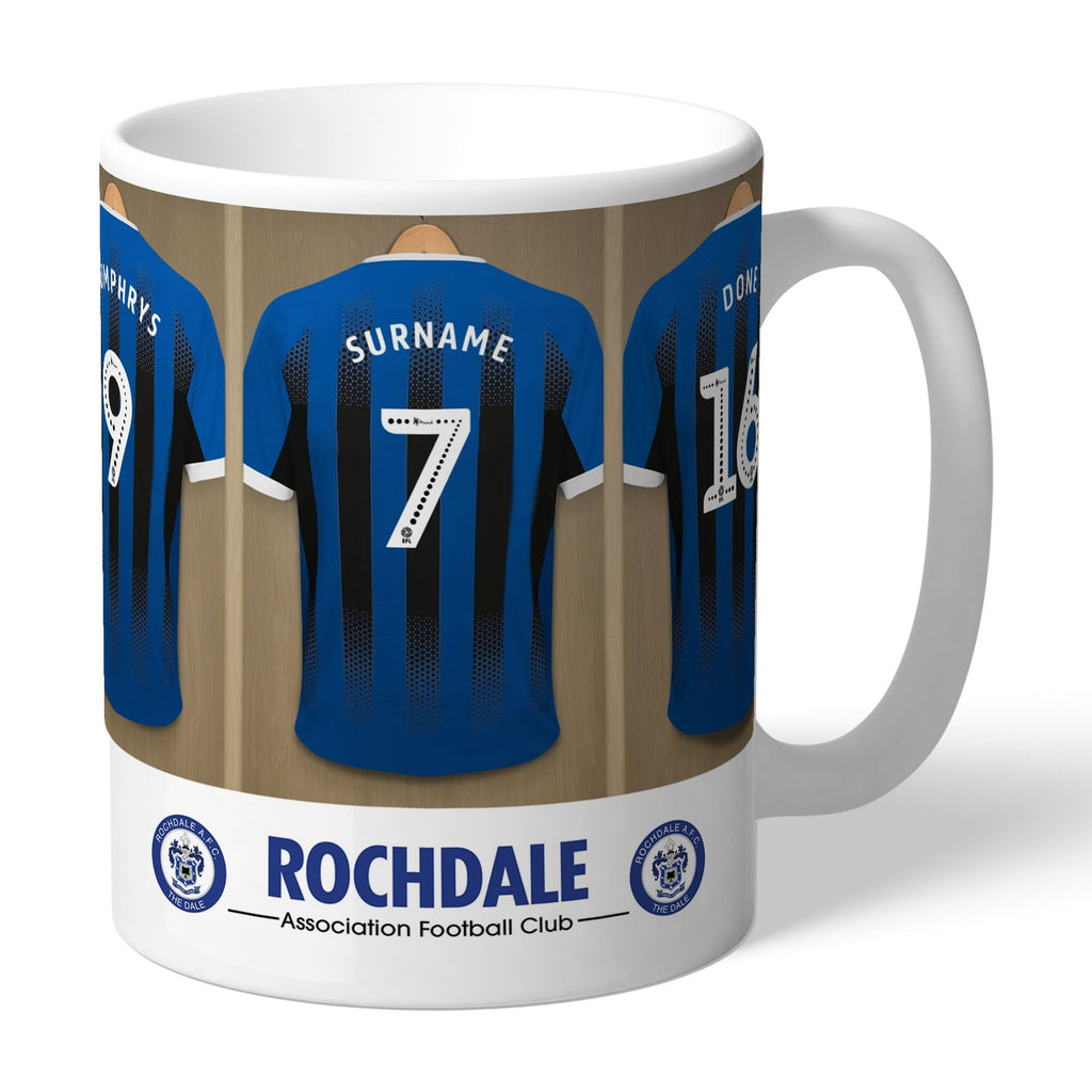 Personalised Rochdale Dressing Room Mug - Official Merchandise Gifts