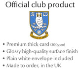 Personalised Sheffield Wednesday Birthday Card - Official Merchandise Gifts