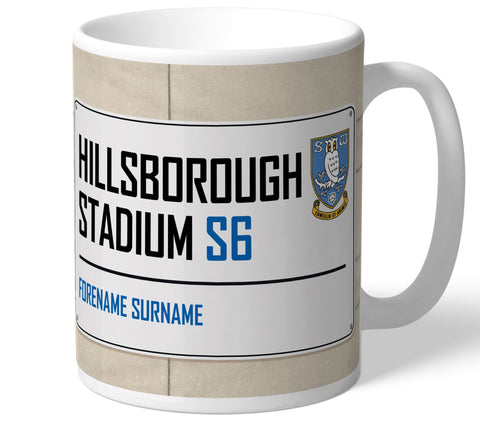 Personalised Sheffield Wednesday Mug - Street Sign - Official Merchandise Gifts