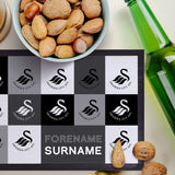 Personalised Swansea City Bar Runner - Chequered