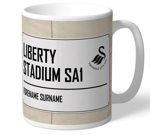 Personalised Swansea Mug - Street Sign - Official Merchandise Gifts