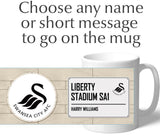 Personalised Swansea Mug - Street Sign - Official Merchandise Gifts
