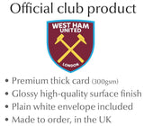 Personalised West Ham Birthday Card - Official Merchandise Gifts