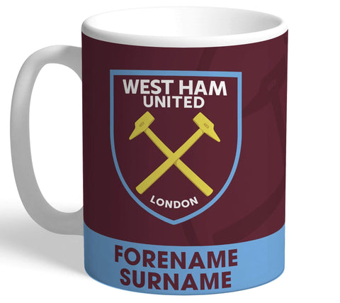 Personalised West Ham Crest Mug - Official Merchandise Gifts