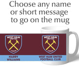 Personalised West Ham Crest Mug - Football mug (crest)