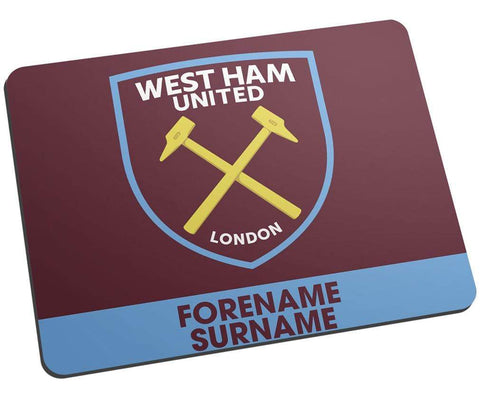 Personalised West Ham Mouse Mat - Official Merchandise Gifts