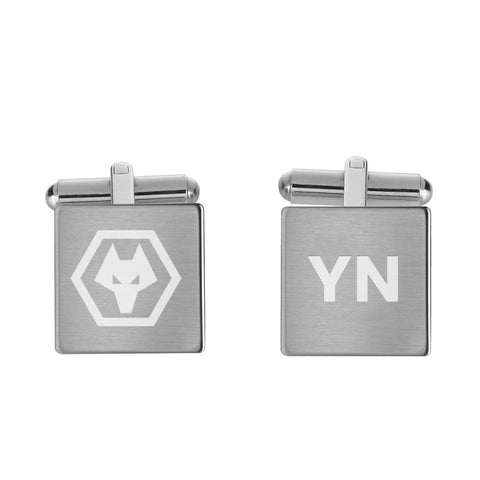 Personalised Wolves Crest Cufflinks