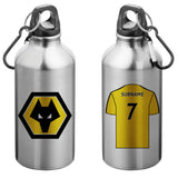 Personalised Wolves Water Bottle