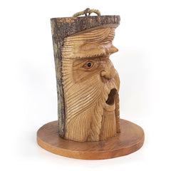 Pine Wood Green Man Bird House