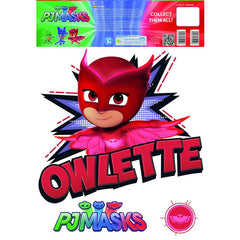 PJ Masks Wall Sticker A3 Owlette  - Official Merchandise Gifts