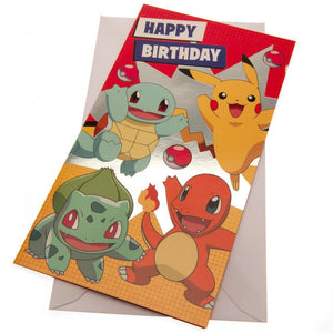 Pokemon Birthday Card  - Official Merchandise Gifts