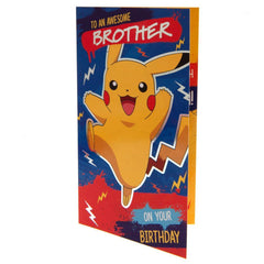 Pokemon Birthday Card Brother  - Official Merchandise Gifts
