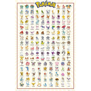 Pokemon Poster Kanto 188  - Official Merchandise Gifts