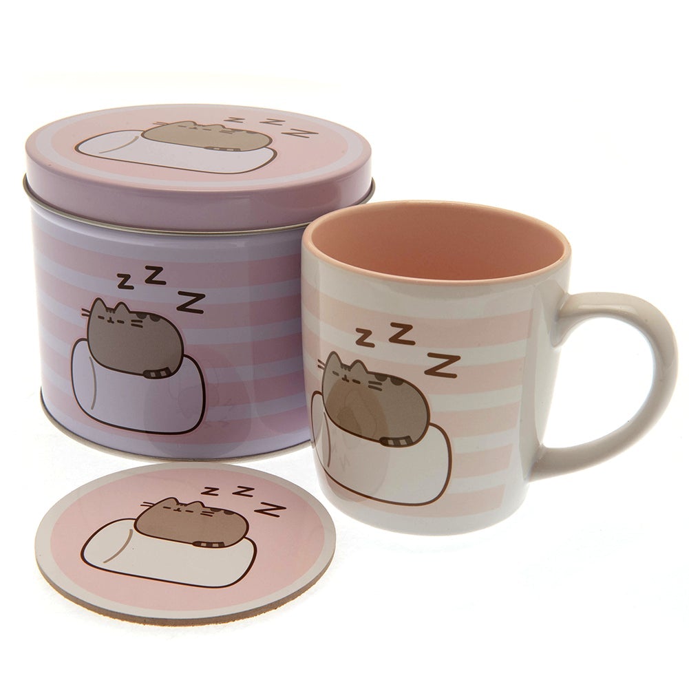 Pusheen Mug & Coaster Gift Tin  - Official Merchandise Gifts