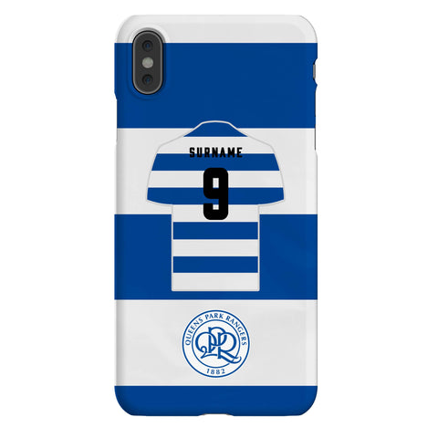 Queens Park Rangers FC Personalised iPhone XS Max Snap Case