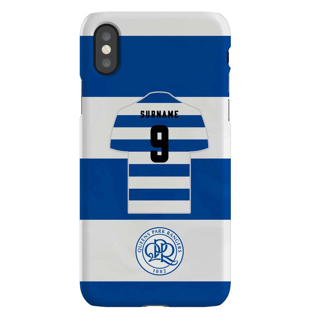 Queens Park Rangers FC Personalised iPhone XS Snap Case
