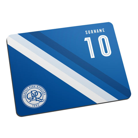 Personalised Queens Park Rangers FC Stripe Mouse Mat