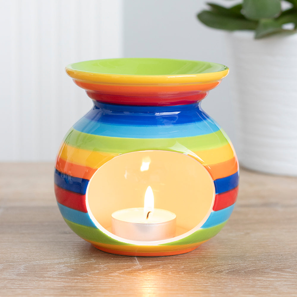 Rainbow Stripe Oil Burner