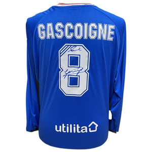 Rangers FC Gascoigne Signed Shirt  - Official Merchandise Gifts