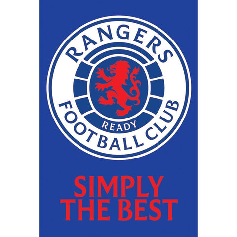 Rangers FC Poster Crest 5  - Official Merchandise Gifts