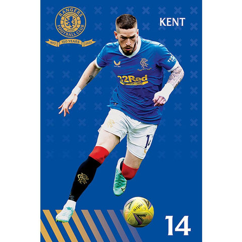 Rangers FC Poster Kent 8  - Official Merchandise Gifts