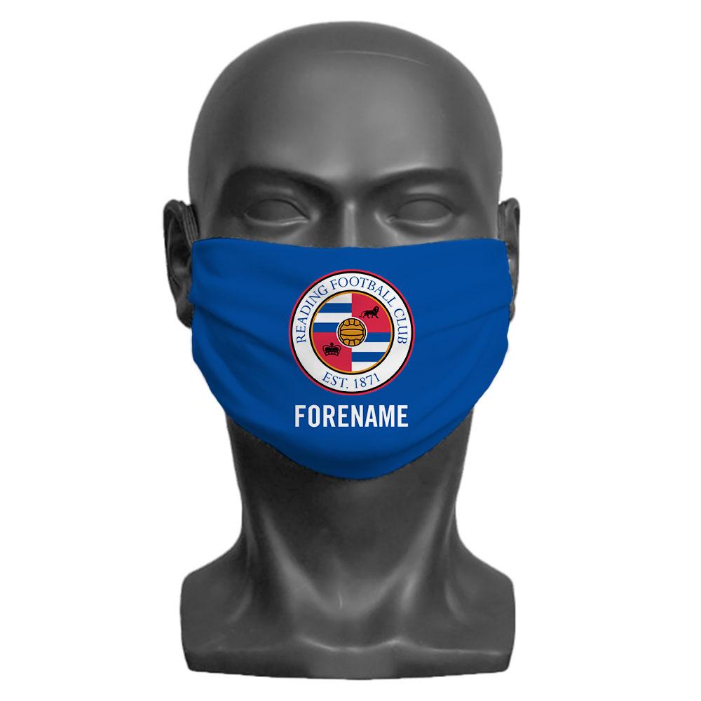 Reading FC Crest Personalised Face Mask