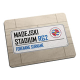 Personalised Reading FC Street Sign Mouse Mat