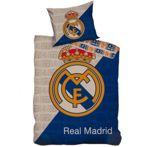 Real Madrid FC Single Duvet Set CR  - Official Merchandise Gifts