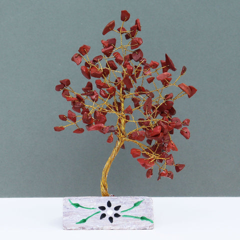 Red Jasper Gemstone Tree Ornament - 160 Stone