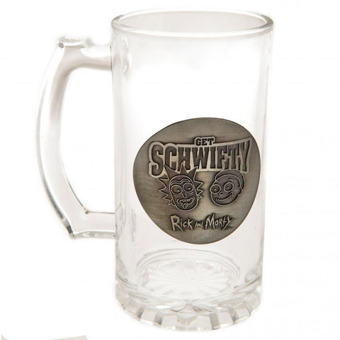 Rick And Morty Glass Tankard  - Official Merchandise Gifts