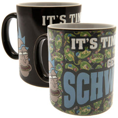 Rick And Morty Heat Changing Mug Schwifty  - Official Merchandise Gifts