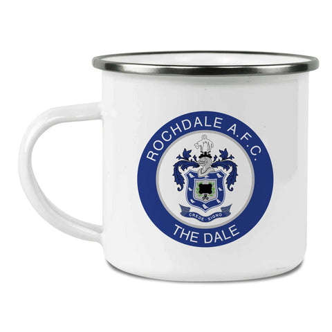 Rochdale AFC Back of Shirt Enamel Camping Mug