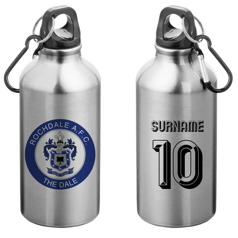 Rochdale AFC Personalised Water Bottle For Drinks