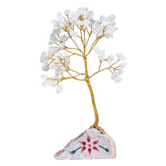 Rock Crystal Gemstone Tree Ornament - 80 Stone