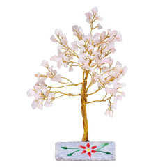 Rose Quartz Gemstone Tree Ornament - 160 Stone