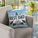 Sailing Best Dad Personalised Cushion